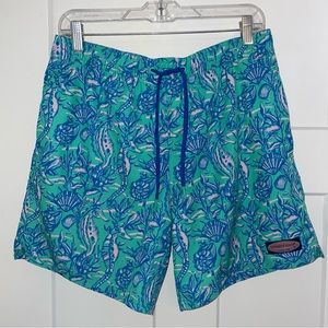 Vineyard Vines Chappy Swim Shorts Seahorse Print